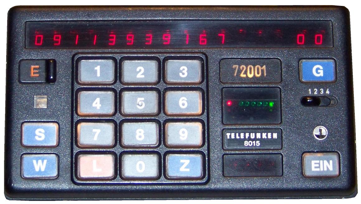 Telefunken 8015 Bediengerät Autotelefon B-Netz